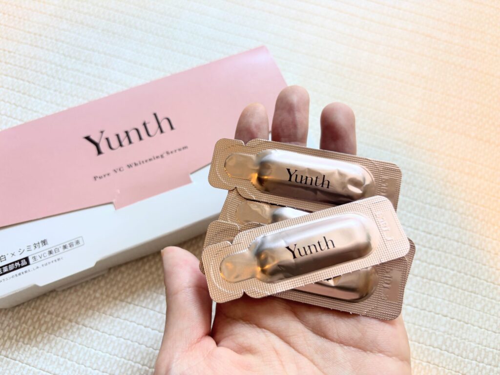 ■Yunth 生VC美白美容液 28包　3,960円（税込）