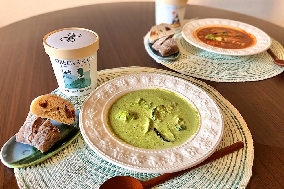 GREEN SPOONの栄養たっぷりスープとスムージーをパーソナルオーダー